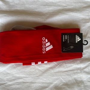 Adidas red soccer socks